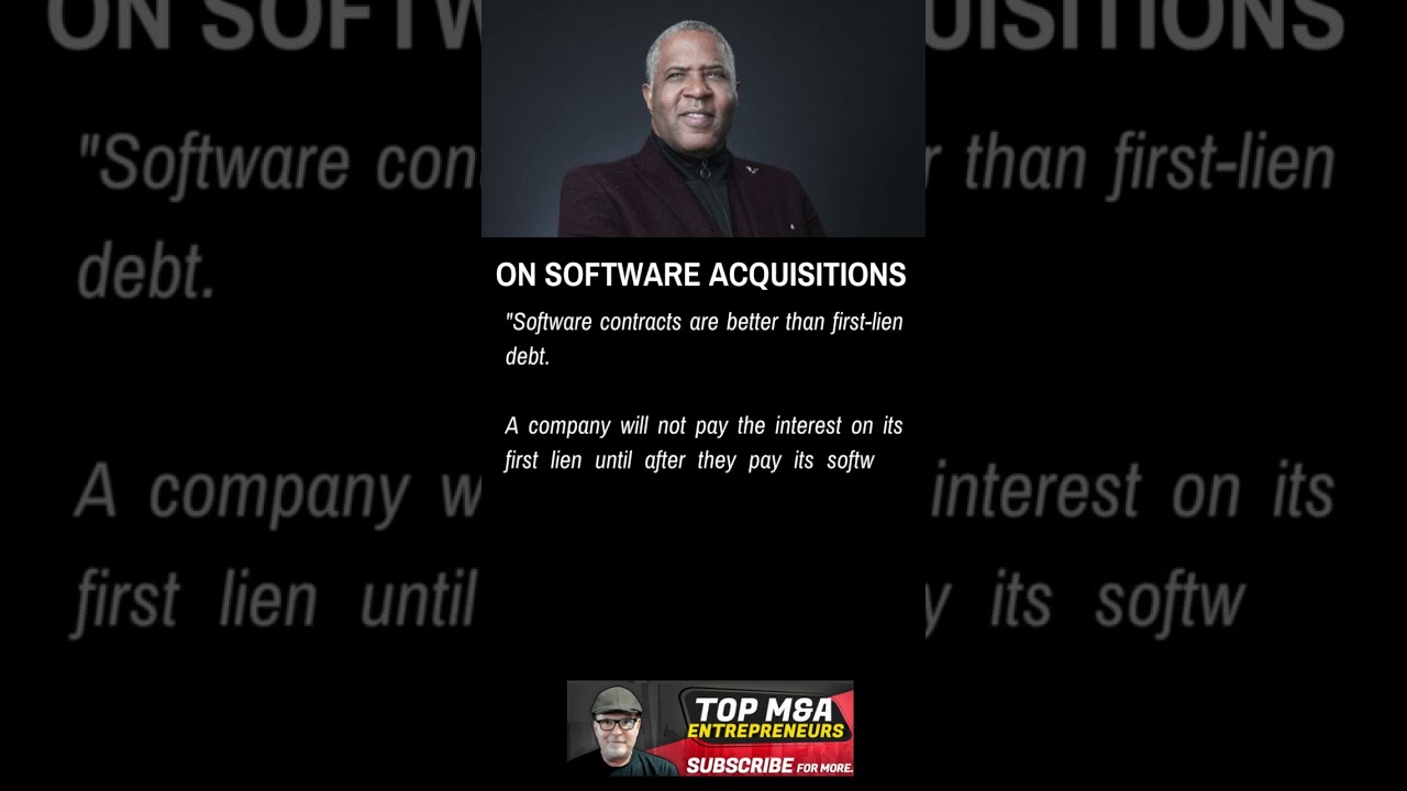 Robert F. Smith On Why He Acquires Software Companies
