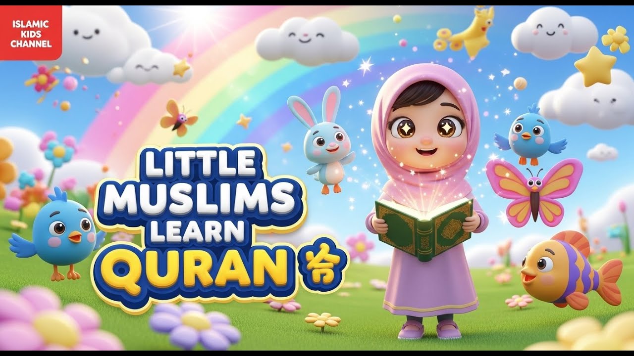 Short, Easy Quranic Verses for Kids | Fun Animated Islamic Song | Preschool Sing Along