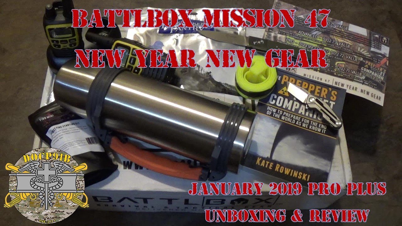 Battlbox Battle Box Mission 47 New Year New Gear - January 2019 - Pro Plus Unboxing and Review