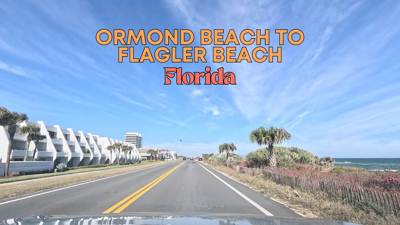 POV Scenic A1A Drive | Ormond Beach to Flagler Beach, Florida | Original Audio | Unedited