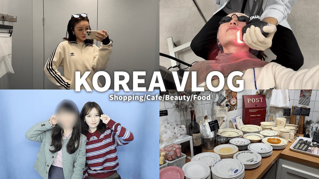 【韓国vlog】ソウル2泊3日で大満喫🇰🇷  |  カフェ巡り/ショッピング/美容/グルメ