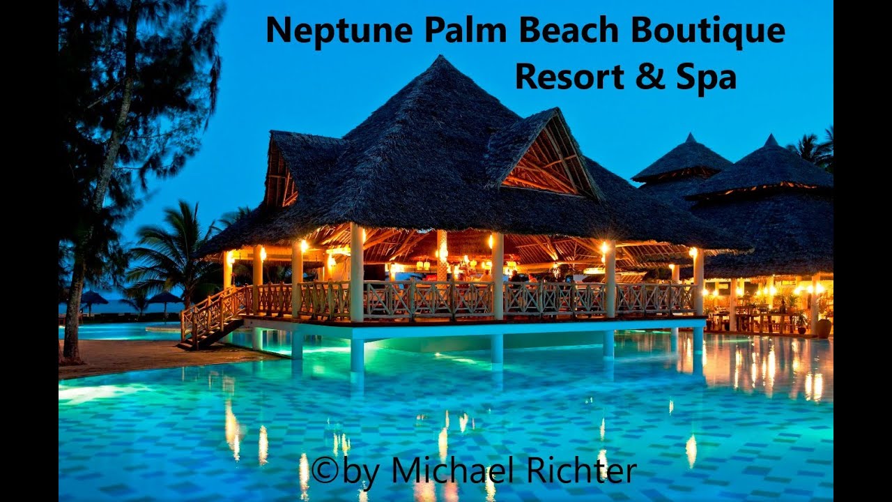 4K - Kenia - Neptune Palm Beach Boutique Resort & Spa 2023 Hotelrundgang Strand - Tour Hotel & Beach