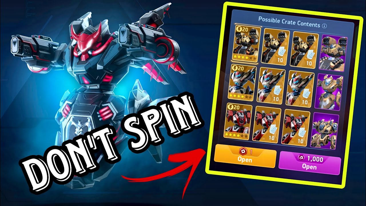 MECH arena new event updates don't spin 😔 