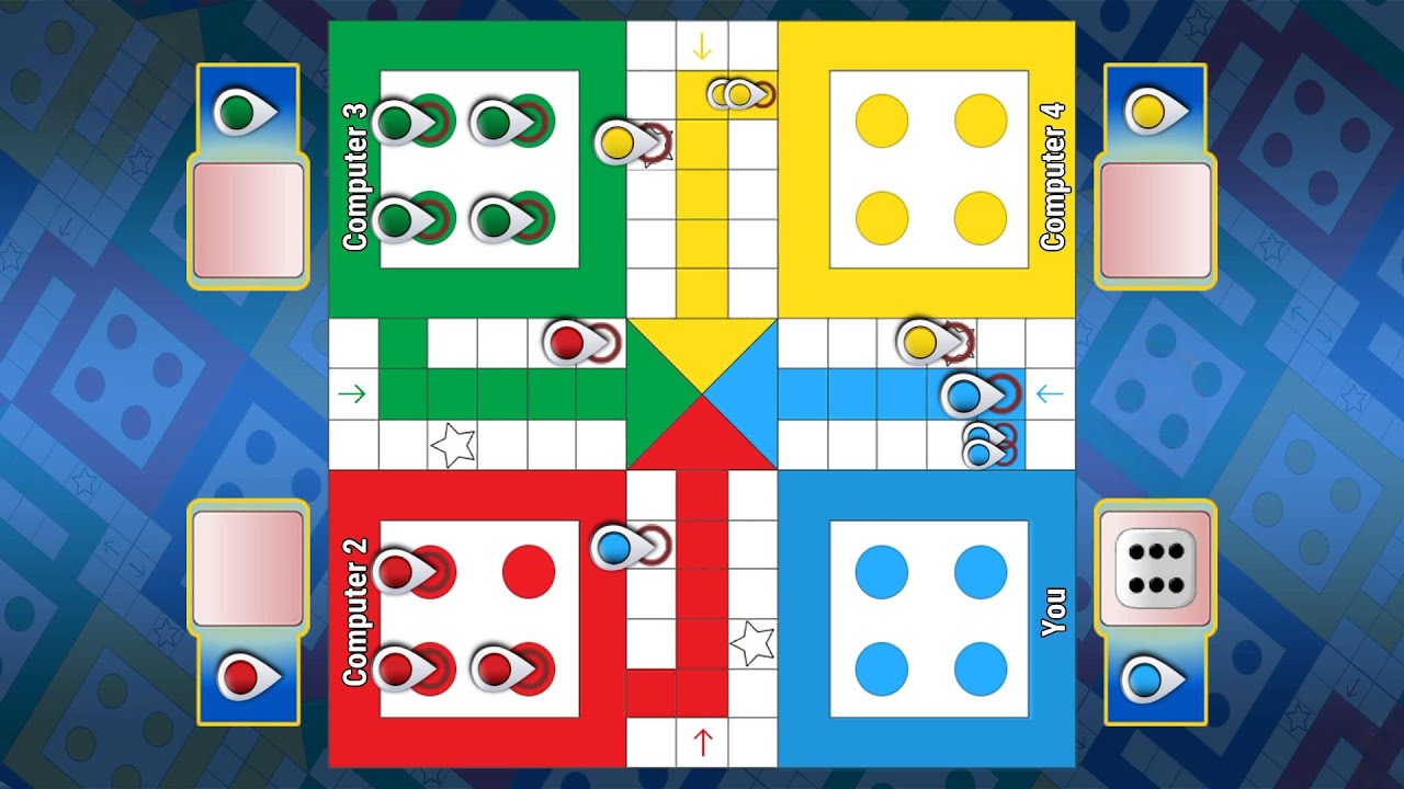 Ludo King 4 Players Match || Kudo King Tips & Tricks || How to win Ludo king || Ludo King Gameplay