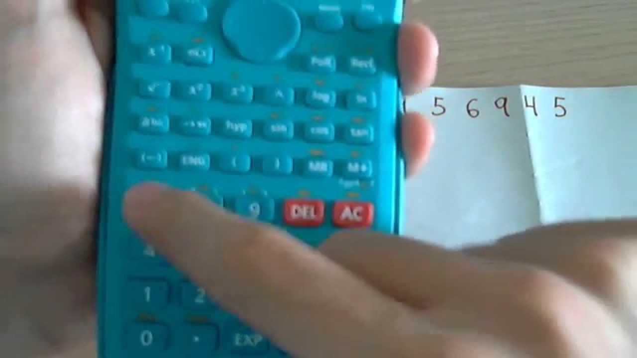 Calculadora: media aritmética, desviación y varianza (fx-82)