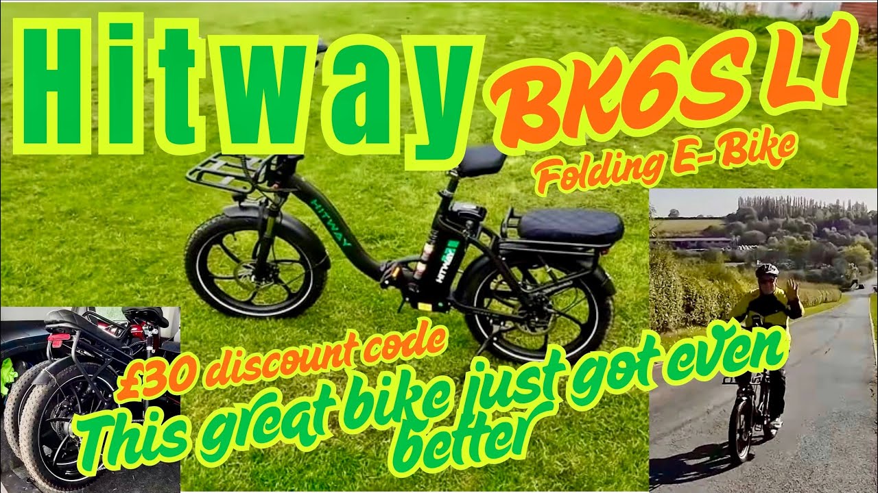 Складной электровелосипед Hitway BK6S L1. Последняя обновлённая версия со скидкой 30 фунтов стерл...