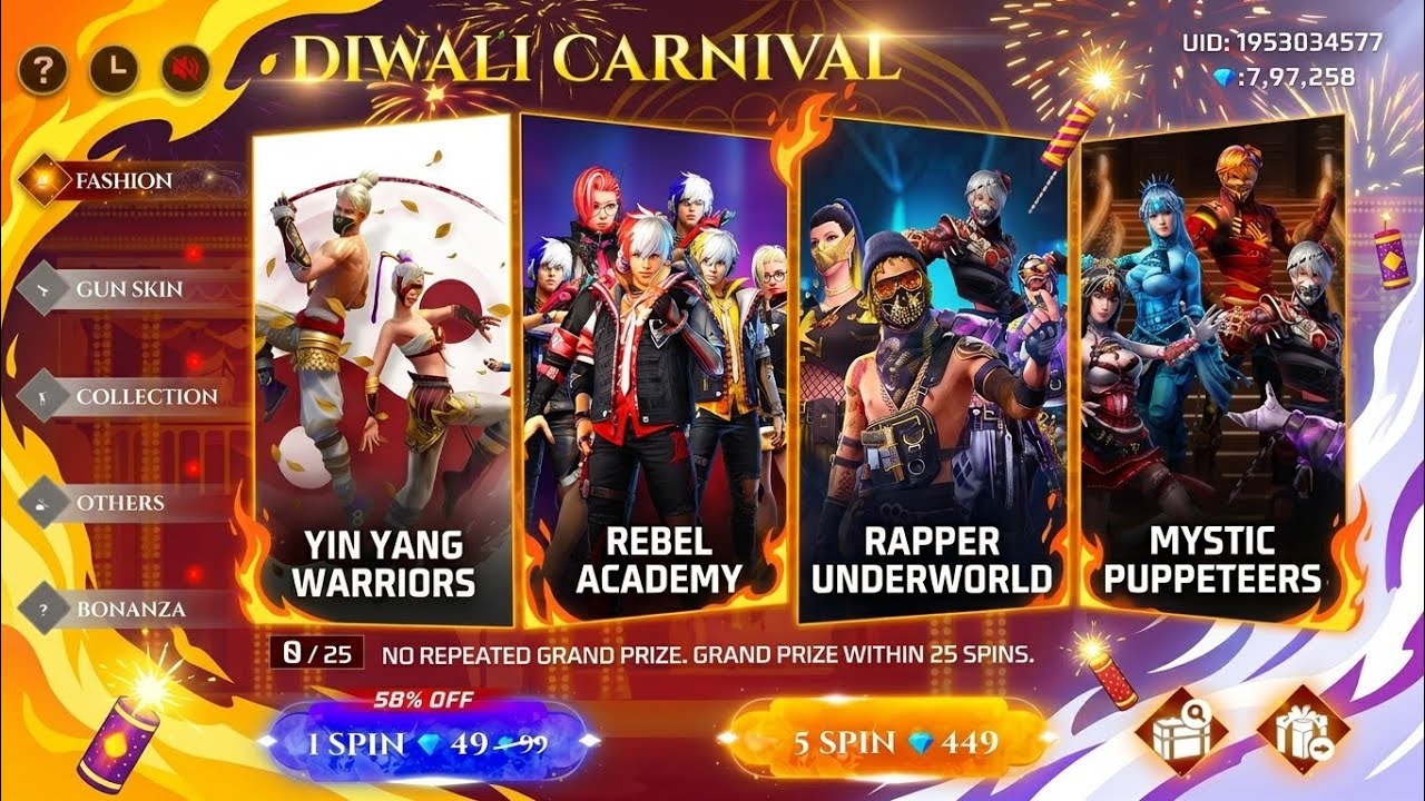 DIWALI CARNIVAL 2026 ALL REWARDS | GOLDEN SHADE BUNDLE RETURN | FREE FIRE NEW EVENT | FF NEW EVENT