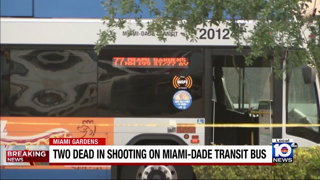 Driver detained after 2 killed in shooting aboard Miami-Dade Transit bus