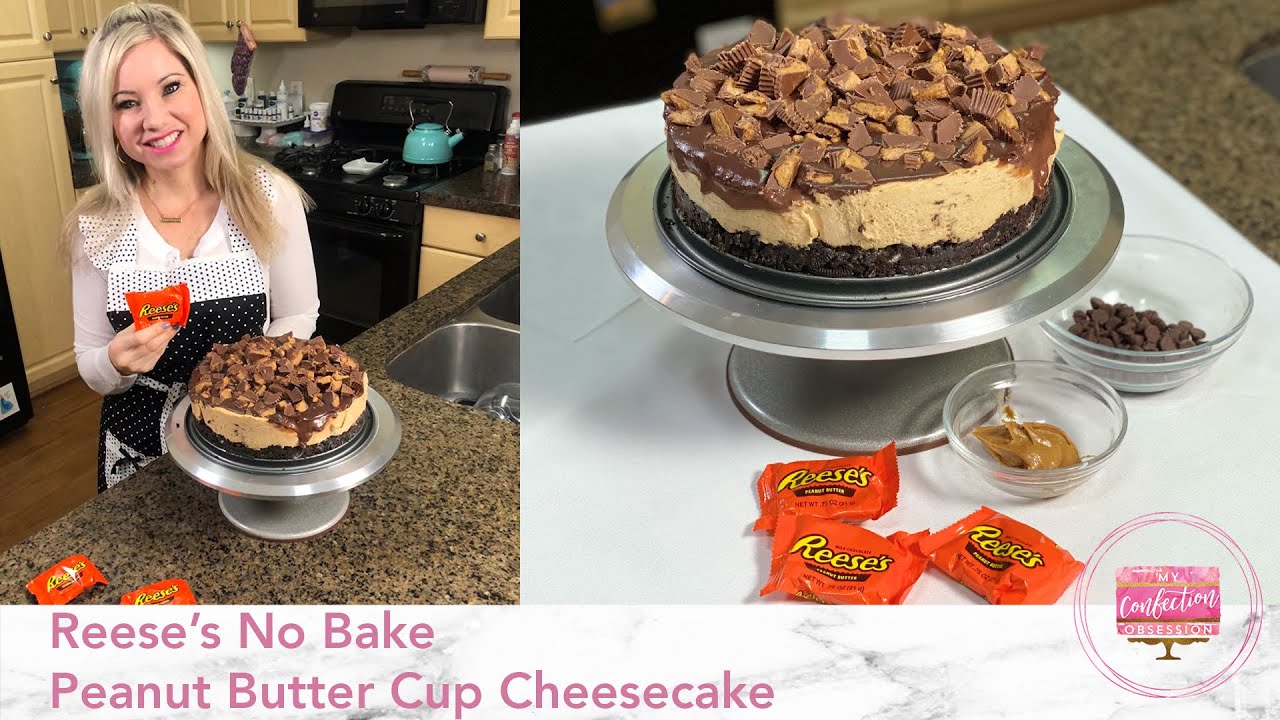 Reese's No Bake Peanut Butter Cup Cheesecake