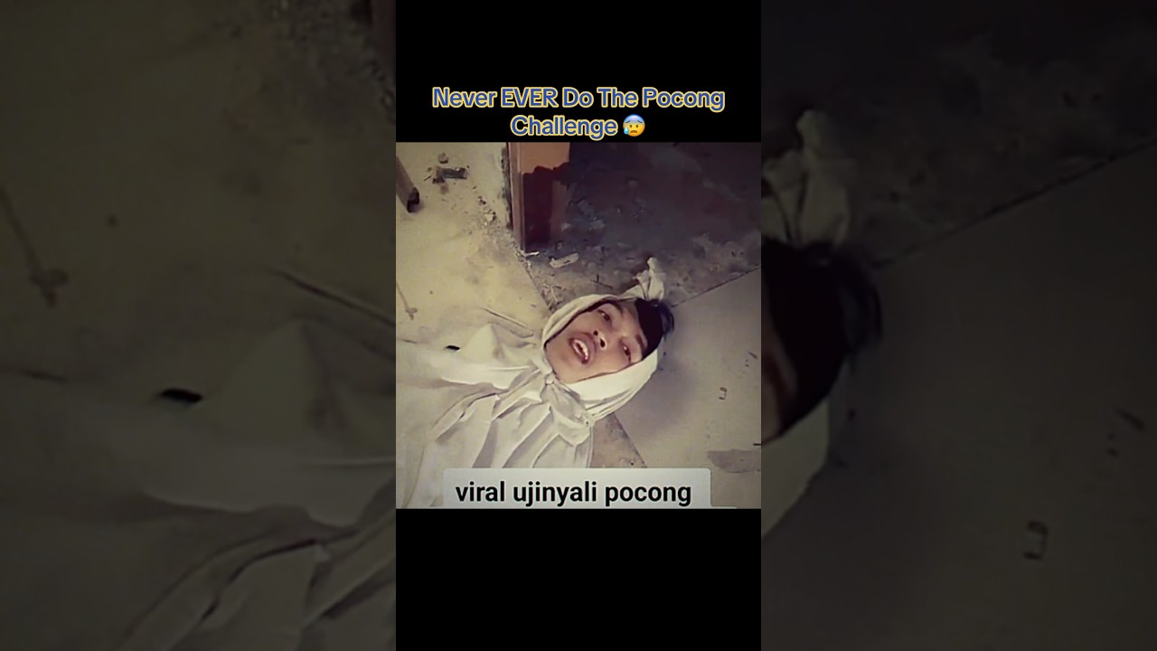 Never EVER Do The Pocong Challenge 😰 #creepy