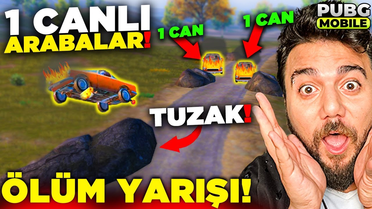 SİLAHLI ÖLÜM YARIŞI ama ARABALAR YANIYOR 🔥 PATLAYAN ARABALARDAN SON KURTULAN KAZANIR! Pubg Mobile