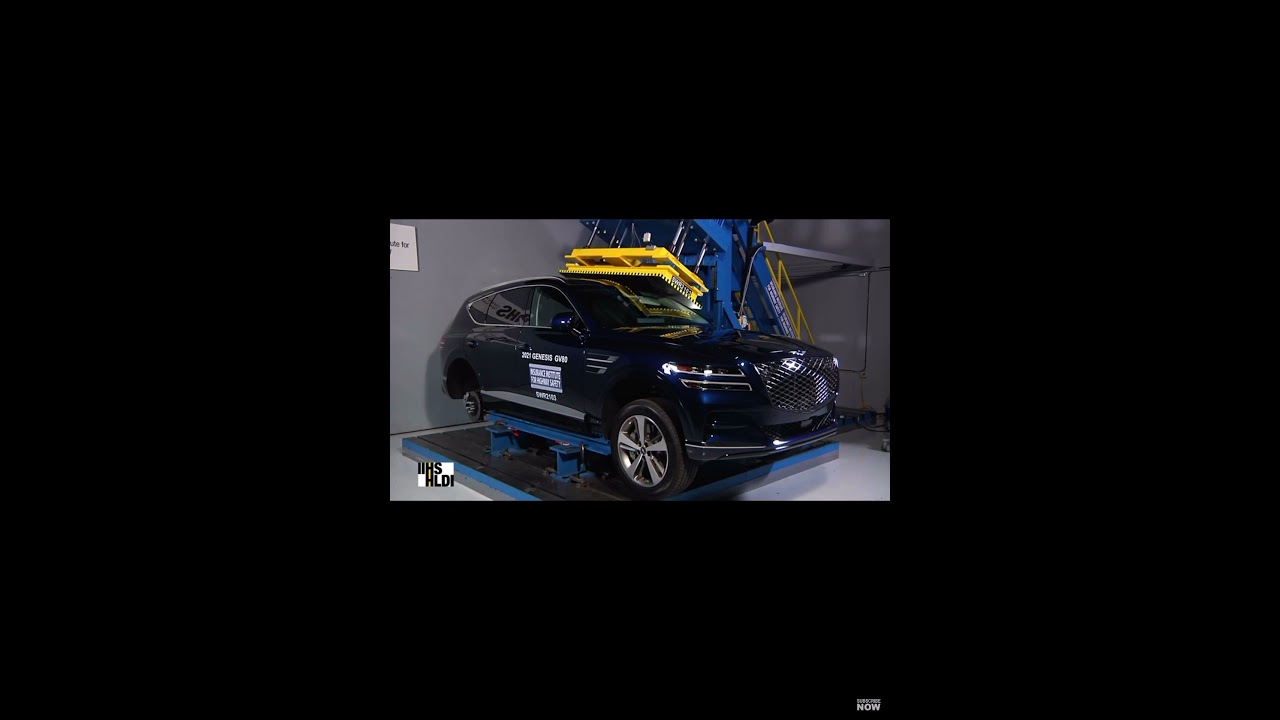 2021 Genesis GV80 roof strength IIHS test