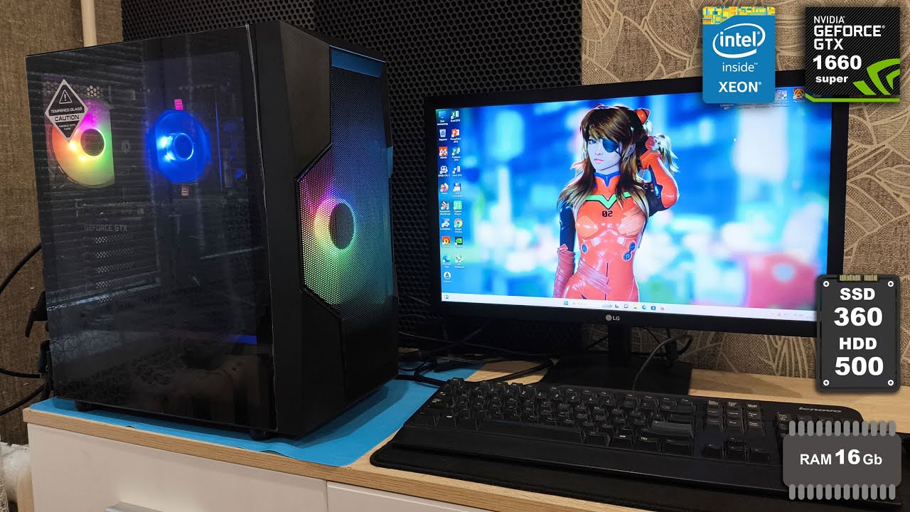 PC Xeon E5-2650v3/16Gb/ssd360+hdd500/GTX 1660s (Тесты 1920*1080)