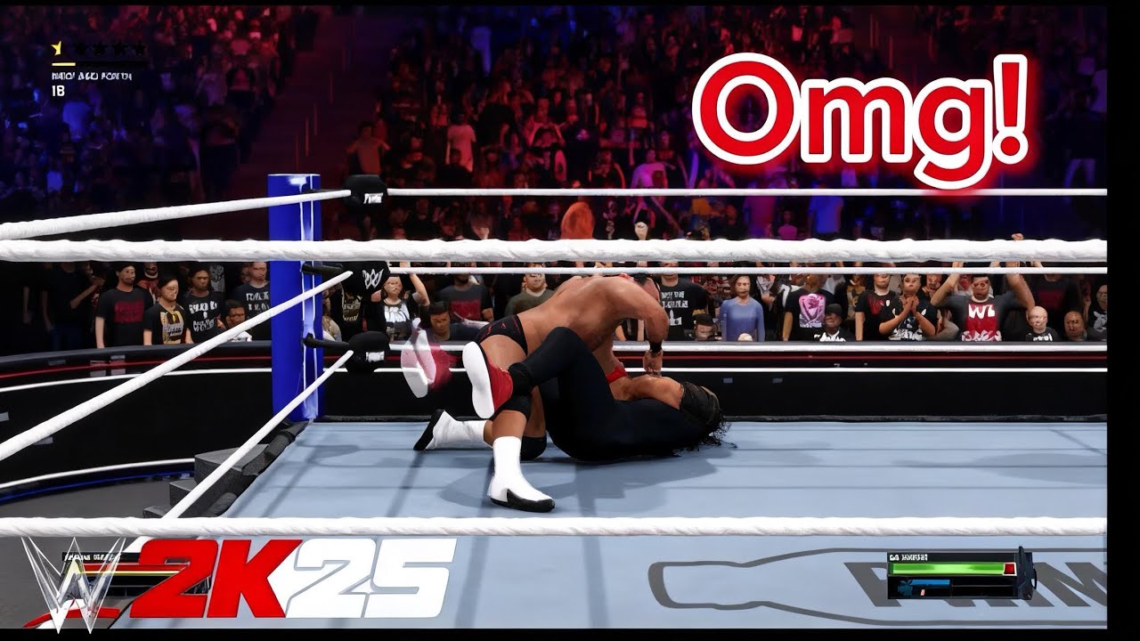 WWE 2K25 - Roman Reigns vs. LA Knight - No Holds Barred (Match} 