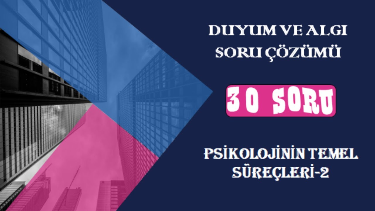 Duyum ve Algı Soru Çözümü (AYT-Felsefe Grubu) #10