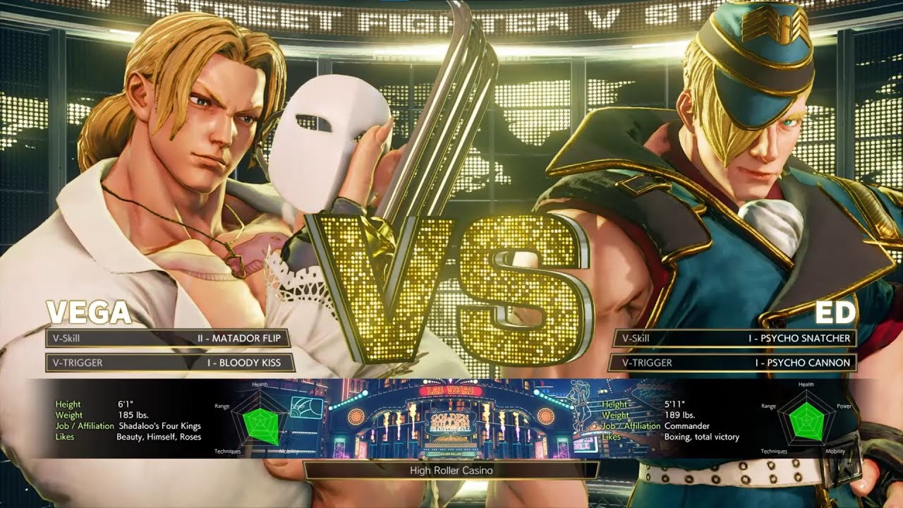 STREET FIGHTER V - Stylish Showdown - Vega VS Ed (Hardest / CPU level 8)