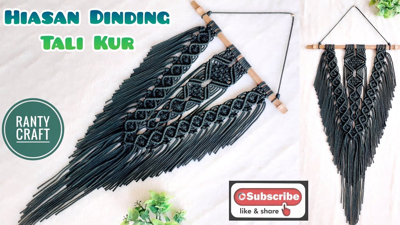 Tirai Tali Kur || Hanging Wall Macrame || Gorden Tali Kur || Macrame Curtain