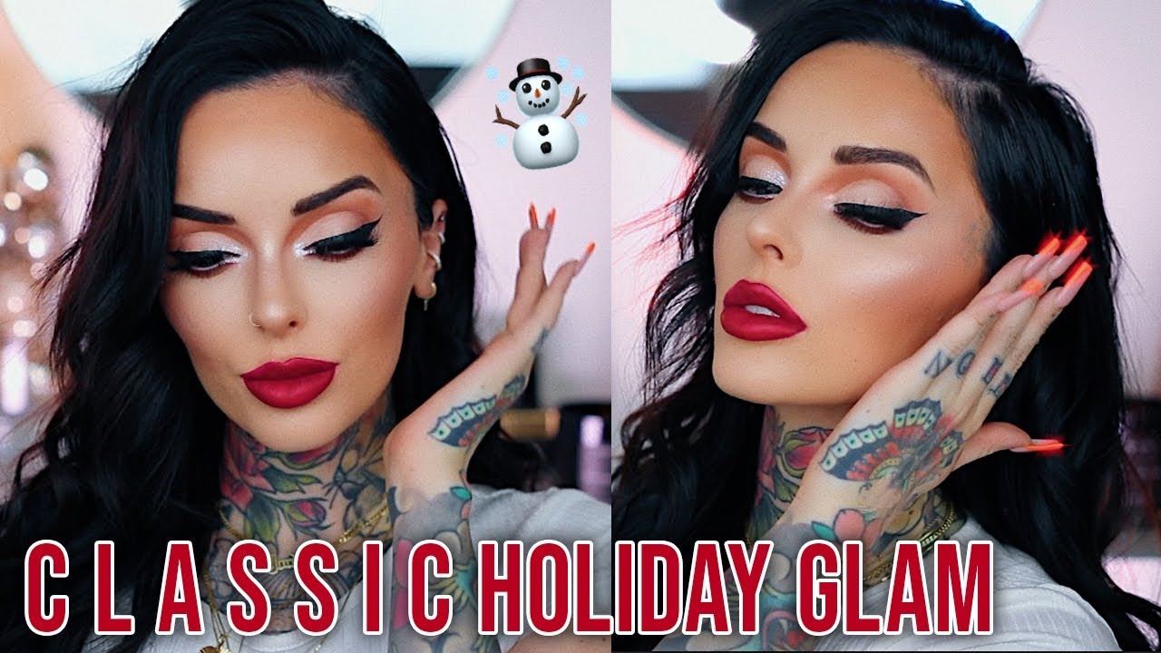 CLASSIC HOLIDAY GLAM MAKEUP TUTORIAL | JINGLE BELLE CHRISTMAS