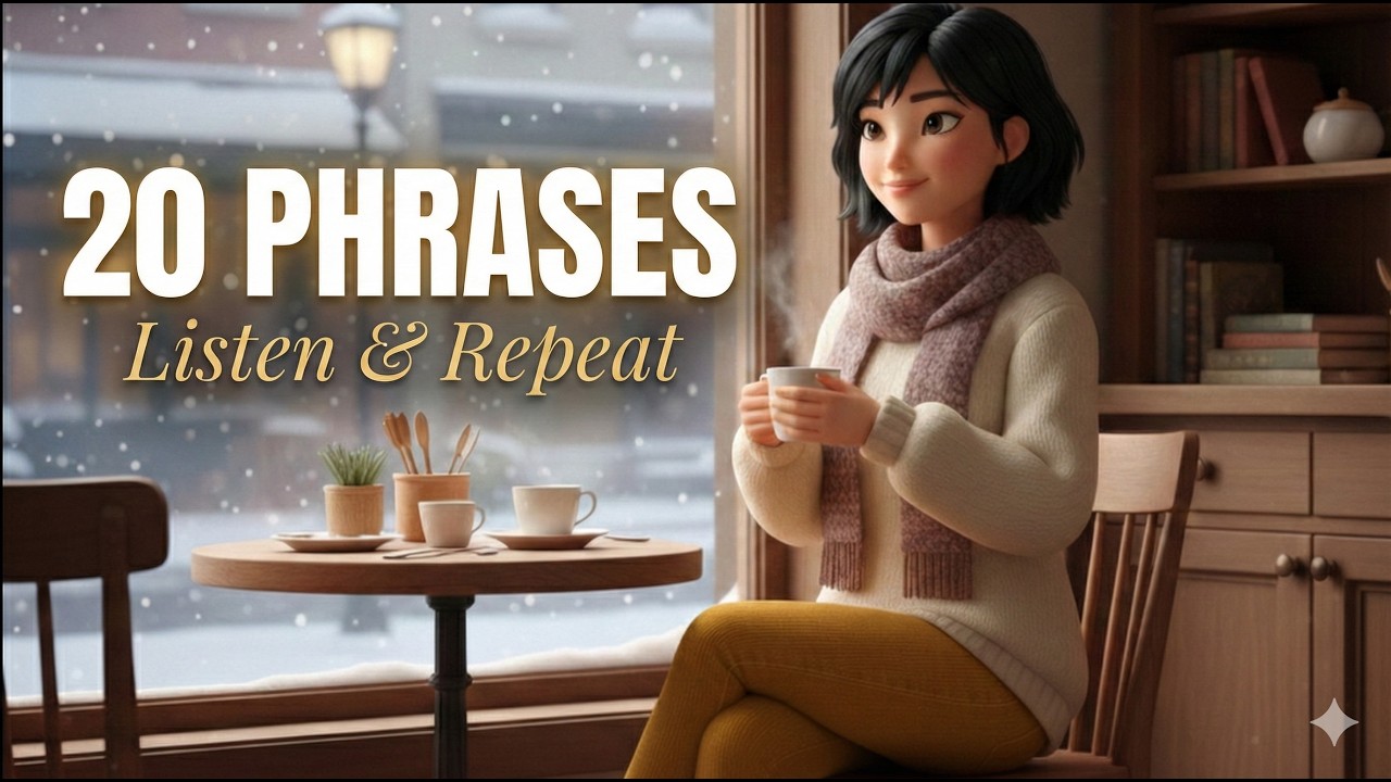 [Native Speaking] Intermediate #27 | 20 Daily Phrases (Listen & Repeat)