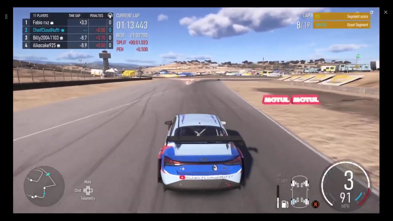 Smooth And Steady At Laguna Seca (Forza Motorsport)