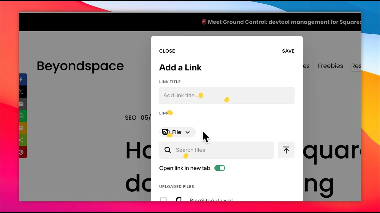How to Verify Squarespace domain with Bing Webmaster Tools