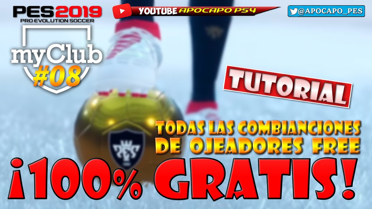 #PES2019 myClub #08 | TUTORIAL ¡Ficha jugadores +80 GRATIS! Todas las combinaciones 100% free