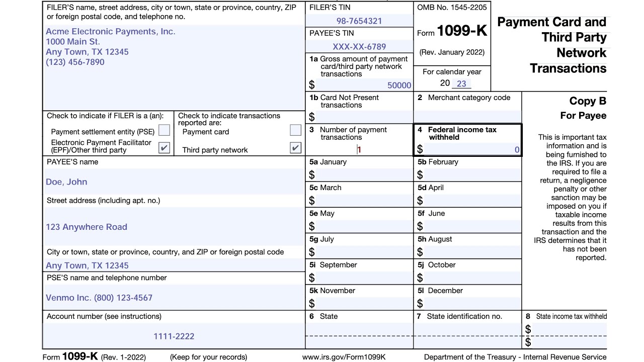 Form 1099-K Walkthrough: How to report the sale of a personal item at a gain on your tax return
