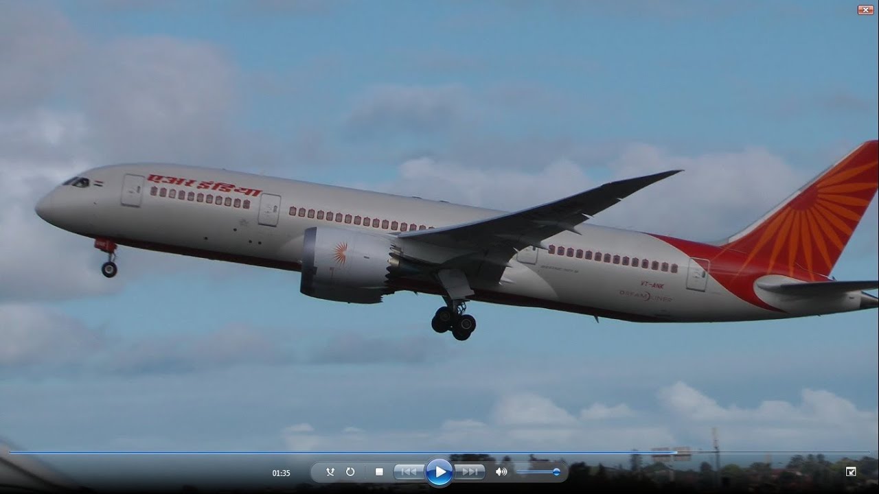 Air India 787 Landing & Take Off - Sydney Airport