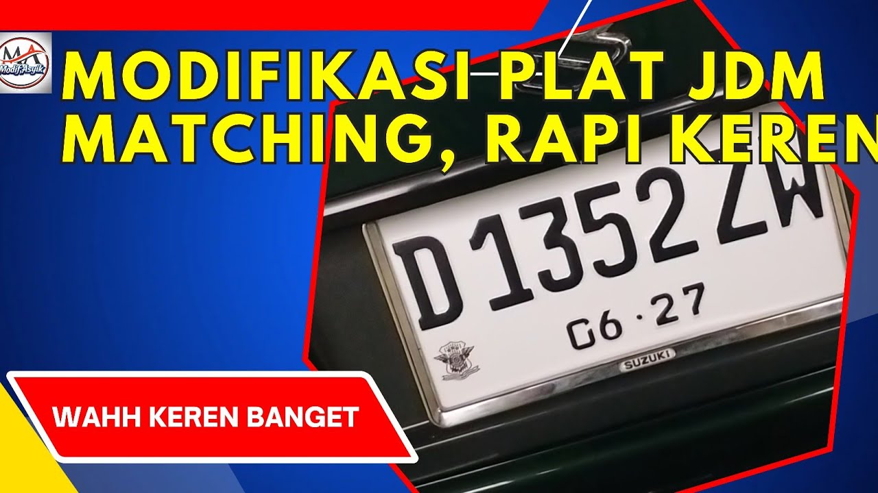 Plat Suzuki Baleno , model JDM. Yang matcing. Rapi keren. 