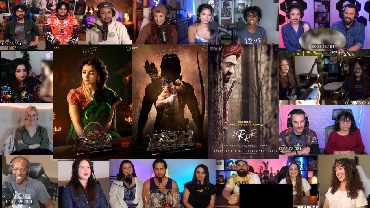 RRR (2022) Reaction Mashup