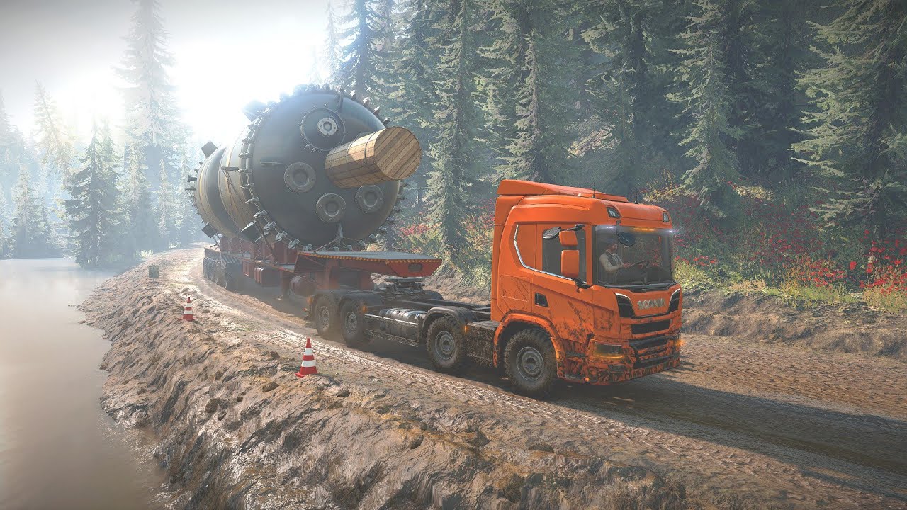 The INSANE Physics of SnowRunner's DEEP MUD HEAVY CARGO Delivery | SnowRunner | EnhCrea #160