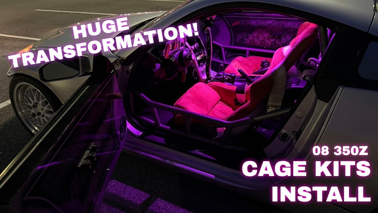 INSTALLING A CAGE KITS ROLL CAGE!!! 350Z PART 2