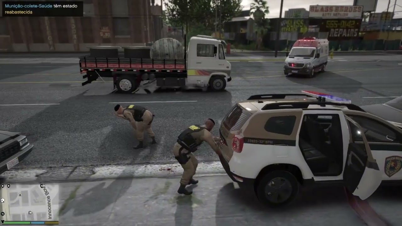 PATRULHAMENTO TERMINA EM TROCA DE TIROS GTA 5 PMEM