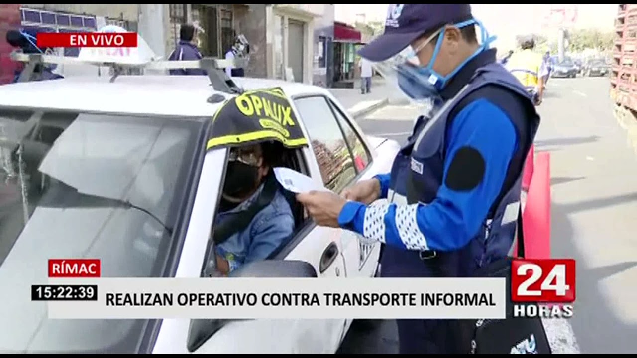 Rímac: realizan operativo contra el transporte informal