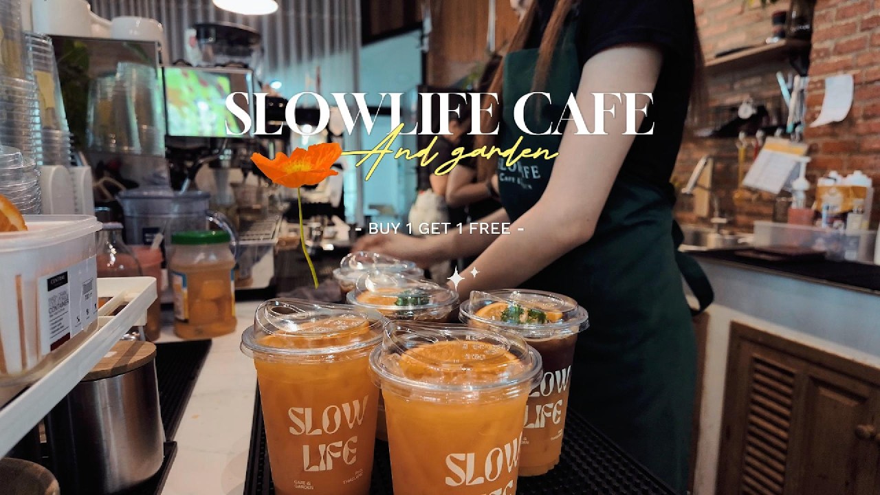 Slowlife Cafe | วันนี้อเมริกาโน่ส้ม 1 ฟรี 1
