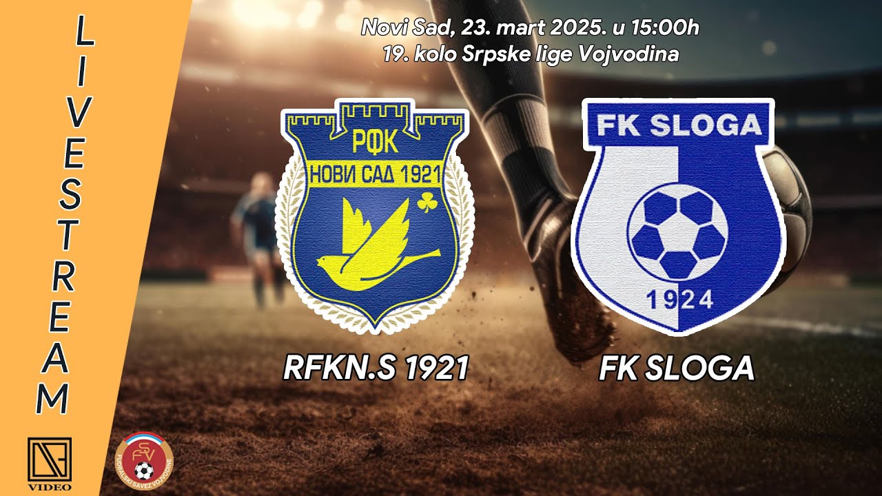 RFKN.S 1921 - FK SLOGA Čonoplja (Full match Livestream) [29.03.2025.]