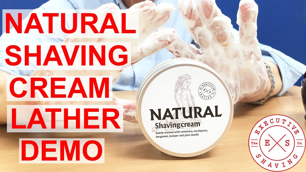 NEW Executive Shaving AMAZING Natural Shaving Cream How To Lather Demo