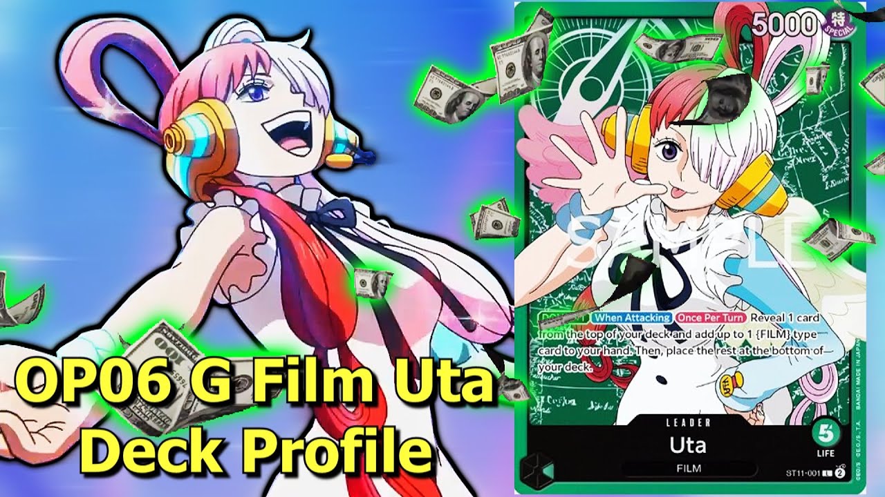 OP06 Green Film Uta DRAW INFINITE CARDS! Deck Profile + Games with Commentary