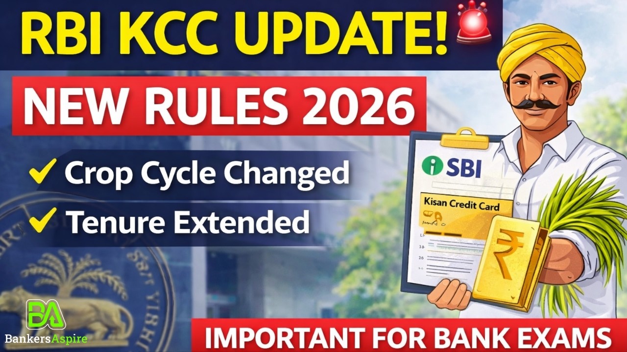 KCC 2026 Update | Crop Cycle Standardized | Bank Promotion & Bank Exams | Must Watch