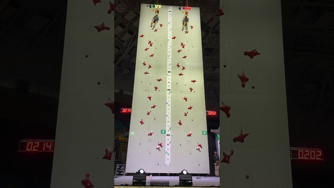 Close race at world champs! #olympian #southkorea #seoul #climbing #motivation #speedclimbing