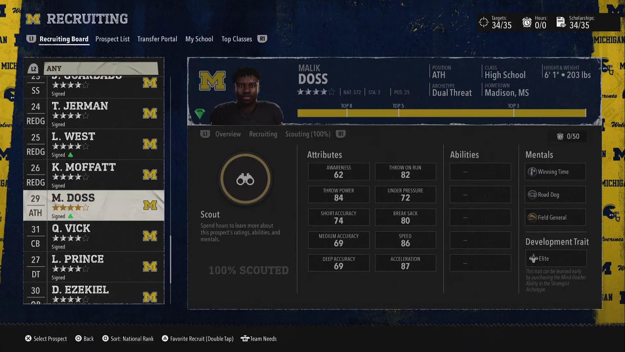 CFB26 Slow Sim Michigan Wolverines Dynasty 2029 Offseason