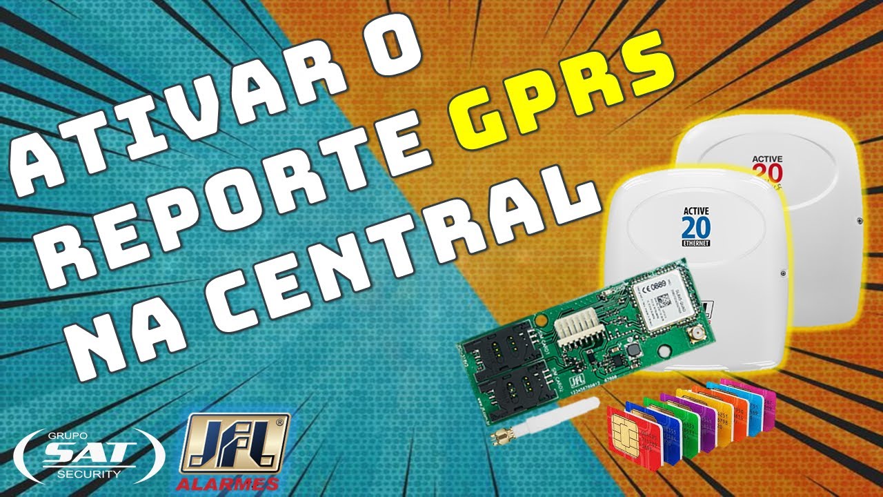 Como configurar a conexão GPRS nas centrais JFL alarmes