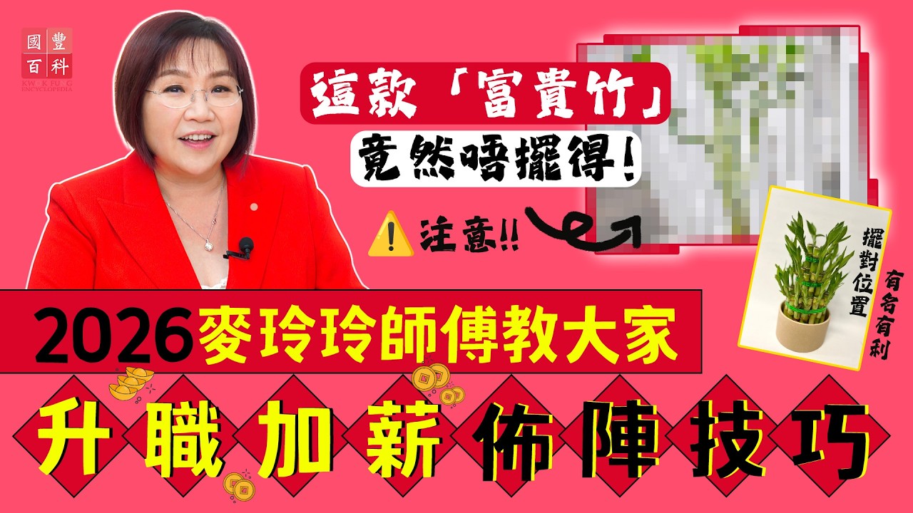 2026麥玲玲師傅教你事業運提升｜升職加薪佈陣技巧這款富貴竹竟然唔擺得！｜新春特備節目｜麥玲玲訪問｜2026流年運程｜國豐百科