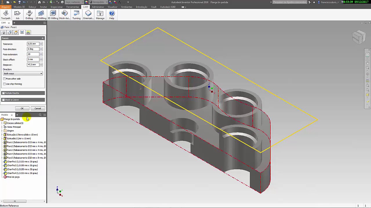 Autodesk Inventor HSM 2018 CAD/ CAM Tutorial