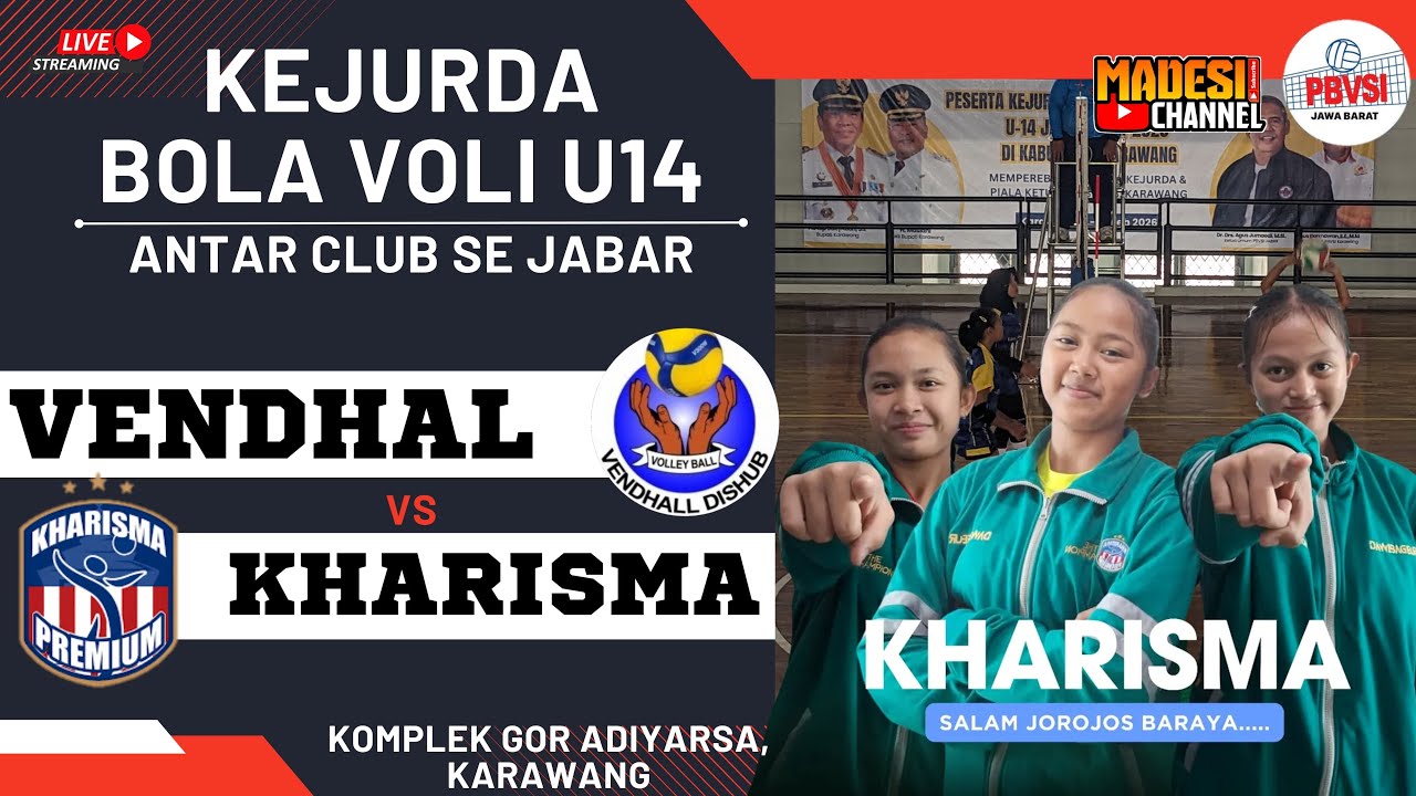LIVE!  BIG MATCH KEJURDA BOLA VOLI U 14 | KHARISA PREMIUM VS VENDHAL DISHUB
