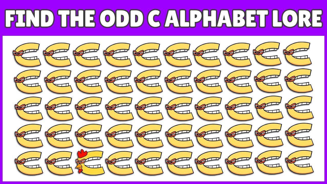 Alphabet Lore Odd One Out Quiz | Spot The Difference