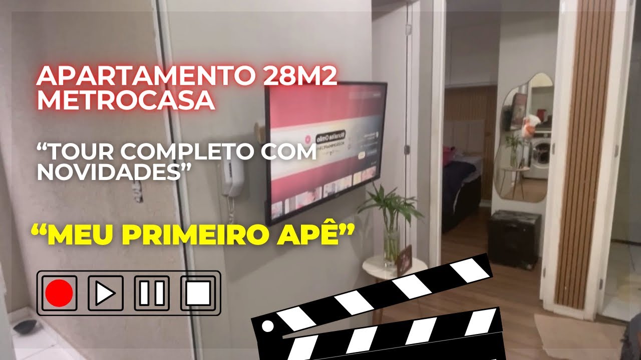 Apartamento 28m2 Metrocasa | Tour completo com novidades | Monalisa Ornilo  