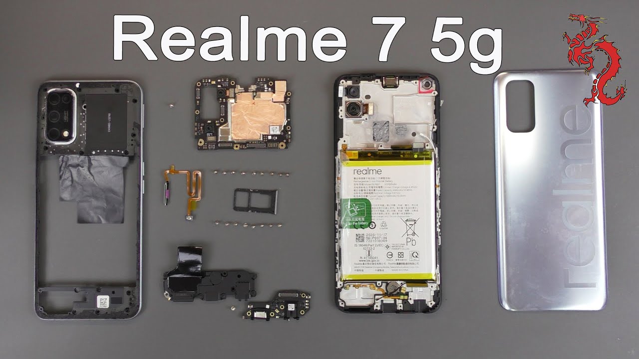 REALME 7 5G //РАЗБОР смартфона обзор ИЗНУТРИ + Микроскоп