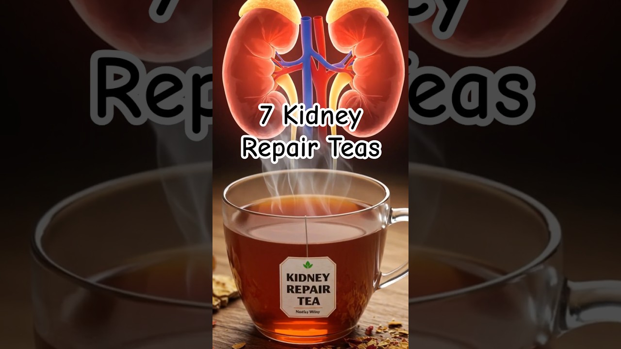 7 Natural Teas That Help Repair Your Kidneys After 60 #KidneyHealth #HerbalHealth #Seniorhealth