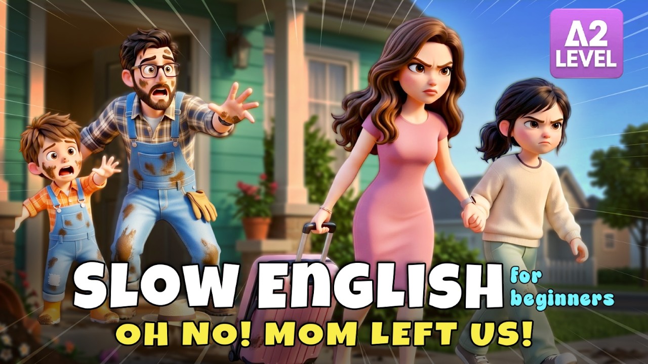 Mom and Maya Are Leaving Home... What Happened?! | Slow English Listening Story (A2 Level)